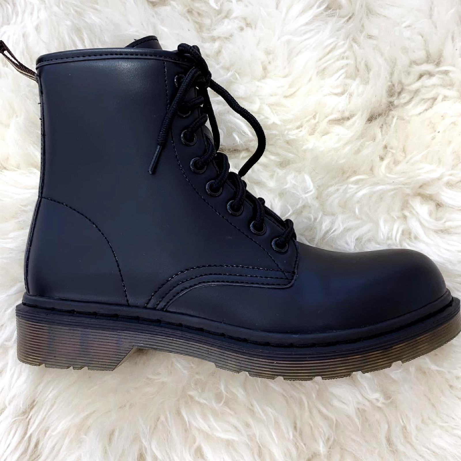 chunky goth ankle boots